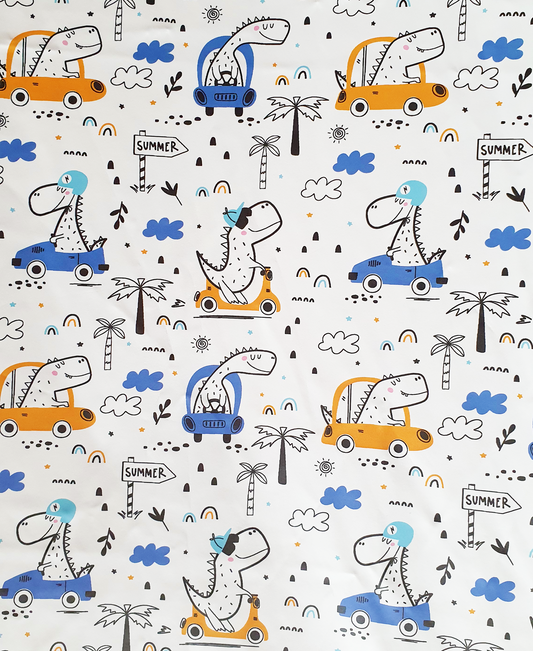 Dino Cruise Wipeable Change Mat Cover