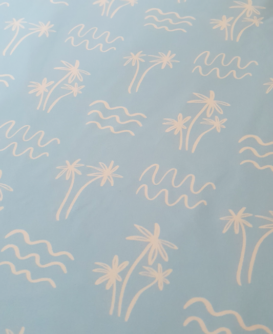 Blue Palms Wipeable Change Mat Cover