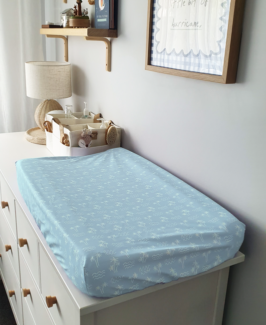 Blue Palms Wipeable Change Mat Cover