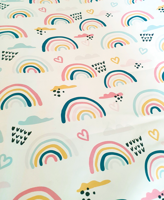 Over The Rainbow Wipeable Change Mat Cover