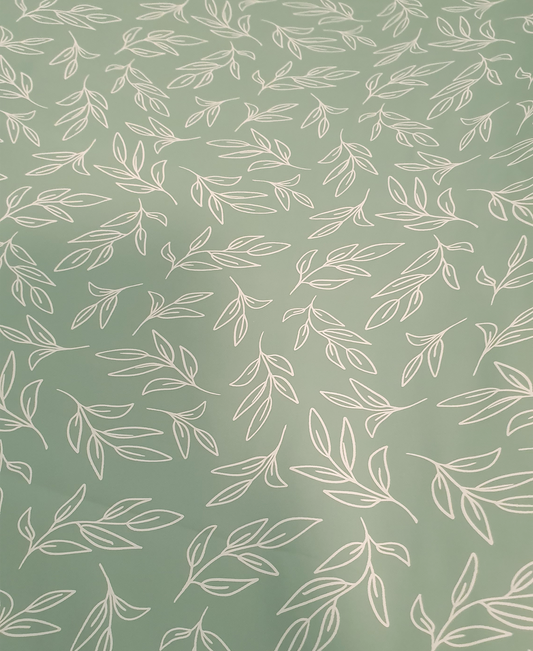 Sage Leaf Wipeable Change Mat Covers