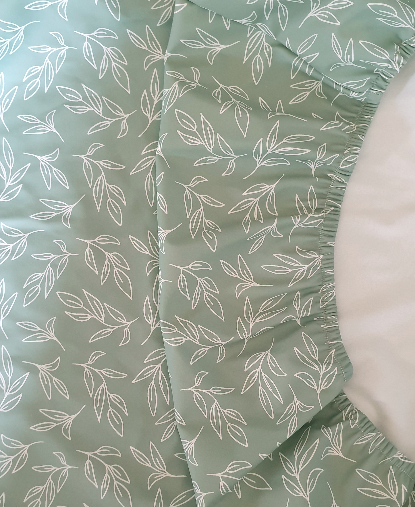 Sage Leaf Wipeable Change Mat Covers