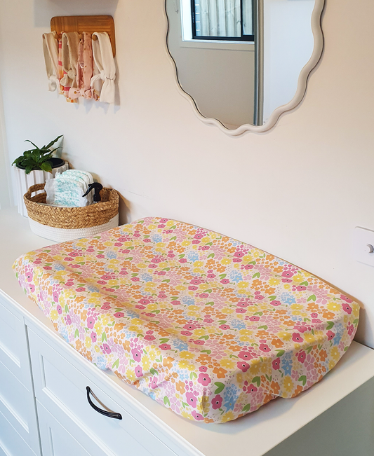 Spring Fling Wipeable Change Mat Cover